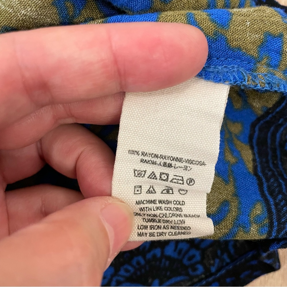 FREE PEOPLE Resort Romper - Blue and Green Patterned - Picture 12 of 15